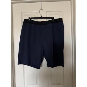 Ten Thousand Men’s XXL 9” Lined Interval Workout Training Shorts Navy Blue